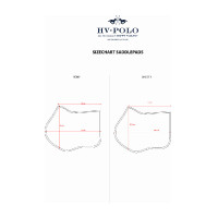 Tapis de selle HV Polo Sachie GP Aqua sky Bleu Tapis de selle HV Polo Sachie GP Aqua sky Bleu