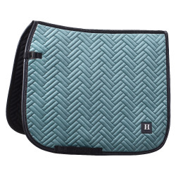 Tapis de selle HV Polo Luxury Dressage Minéral Bleu