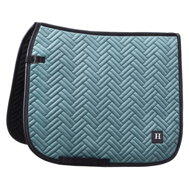 Tapis de selle HV Polo Luxury Dressage Minéral Bleu