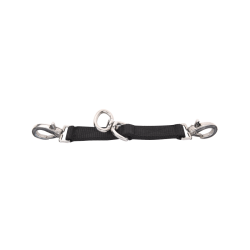 Alliance de mors Waldhausen avec mousquetons Noir