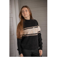 Pull Pénélope Noris Noir / camel Pull Pénélope Noris Noir / camel