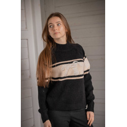 Pull Pénélope Noris Noir / camel Pull Pénélope Noris Noir / camel