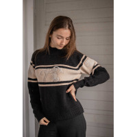 Pull Pénélope Noris Noir / camel Pull Pénélope Noris Noir / camel