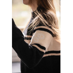Pull Pénélope Noris Noir / camel Pull Pénélope Noris Noir / camel