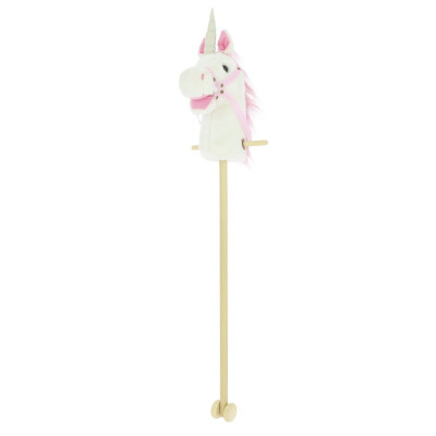 Hobby Horse à roulettes Equi-Kids petit modèle Blanc / rose