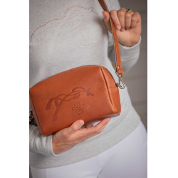 Sac à main d'équitation Pénélope Laly en cuir gold Sac à main d'équitation Pénélope Laly en cuir gold