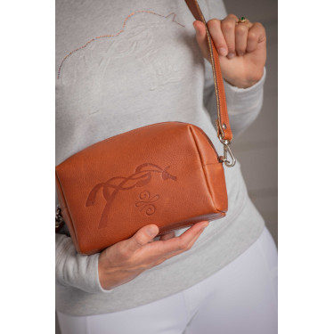 Sac à main d'équitation Pénélope Laly en cuir gold Sac à main d'équitation Pénélope Laly en cuir gold