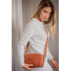 Sac à main d'équitation Pénélope Laly en cuir gold Sac à main d'équitation Pénélope Laly en cuir gold