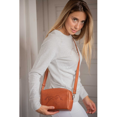Sac à main d'équitation Pénélope Laly en cuir gold Sac à main d'équitation Pénélope Laly en cuir gold