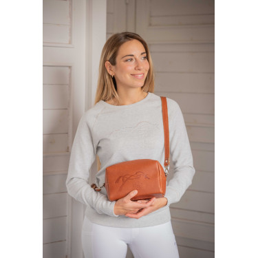 Sac à main d'équitation Pénélope Laly en cuir gold Sac à main d'équitation Pénélope Laly en cuir gold