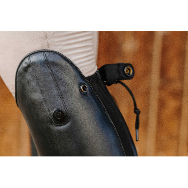 Bottes cuir à lacets Equithème Noir