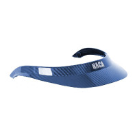 Visière pour casque Naca carbone taille M Noir brillant / argenté