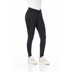 Pantalon d'équitation legging Equithème avec fond silicone