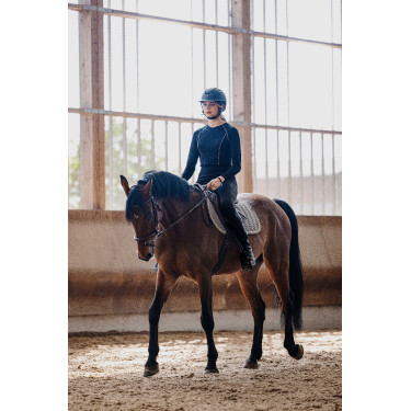 Pantalon d'équitation legging Equithème avec fond silicone