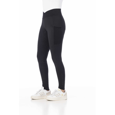 Pantalon d'équitation legging Equithème avec fond silicone