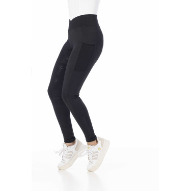 Pantalon d'équitation legging Equithème avec fond silicone