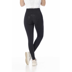 Pantalon d'équitation legging Equithème avec fond silicone