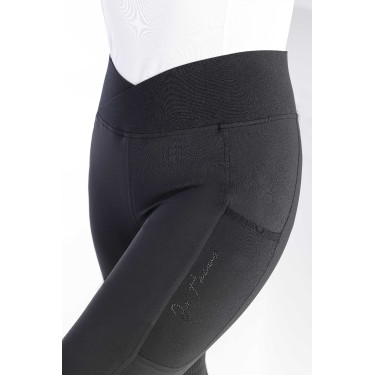 Pantalon d'équitation legging Equithème avec fond silicone