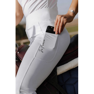 Pantalon d'équitation legging Equithème avec fond silicone