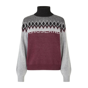 Pull tricoté à col roulé femme Kingsland KLMontez