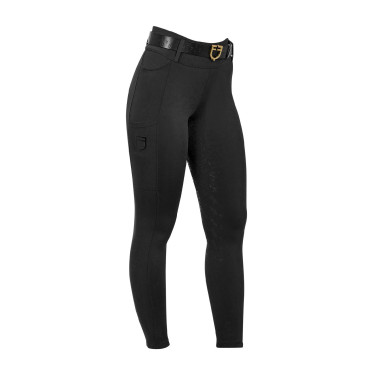 Legging fille taille haute full grip avec passants Equestro
