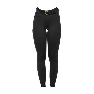 Legging fille taille haute full grip avec passants Equestro