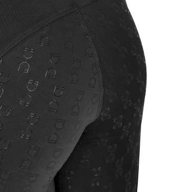 Legging fille taille haute full grip avec passants Equestro