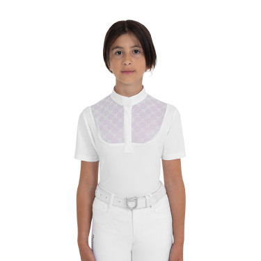 Polo de concours fille avec tulle Equestro