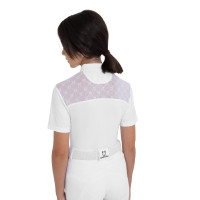 Polo de concours fille avec tulle Equestro