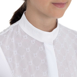 Polo de concours fille avec tulle Equestro