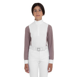 Polo de concours fille perforée Equestro