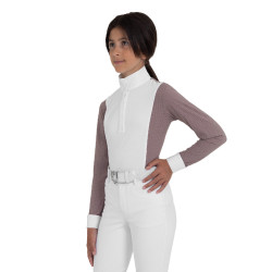Polo de concours fille perforée Equestro