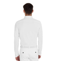 Polo de concours homme avec empiècements en mesh et en côtes Equestro