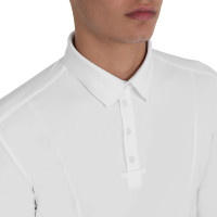 Polo de concours homme avec empiècements en mesh et en côtes Equestro