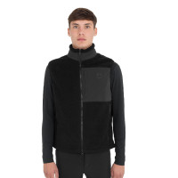 Veste sans manches homme en polaire teddy poche frontale Equestro