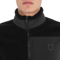 Veste sans manches homme en polaire teddy poche frontale Equestro