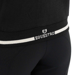 Sweatshirt à capuche zippée femme Equestro Noir / noir