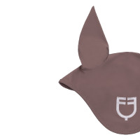 Bonnet en tissu technique avec logo contrasté Equestro Antler / violet feutré