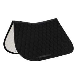 Tapis de selle de saut matelassé en oignon Equestro Noir Tapis de selle de saut matelassé en oignon Equestro Noir