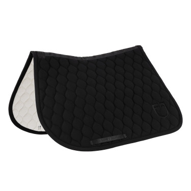 Tapis de selle de saut matelassé en oignon Equestro Noir