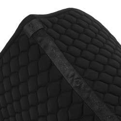 Tapis de selle de saut matelassé en oignon Equestro Noir Tapis de selle de saut matelassé en oignon Equestro Noir