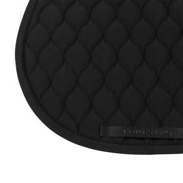 Tapis de selle de saut matelassé en oignon Equestro Noir Tapis de selle de saut matelassé en oignon Equestro Noir
