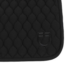 Tapis de selle de saut matelassé en oignon Equestro Noir Tapis de selle de saut matelassé en oignon Equestro Noir