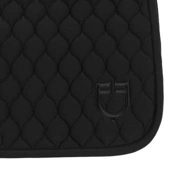 Tapis de selle de saut matelassé en oignon Equestro Noir Tapis de selle de saut matelassé en oignon Equestro Noir