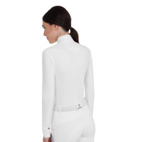 Polo de concours femme en tissu technique d’hiver Equestro