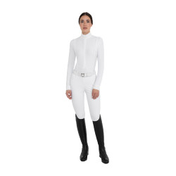 Polo de concours femme en tissu technique d’hiver Equestro Polo de concours femme en tissu technique d’hiver Equestro