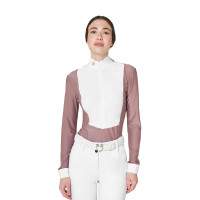 Polo de concours femme en tissu technique d’hiver Equestro