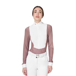Polo de concours femme en tissu technique d’hiver Equestro