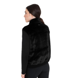 Veste sans manches femme en fausse fourrure Equestro Veste sans manches femme en fausse fourrure Equestro