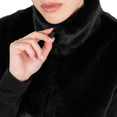 Veste sans manches femme en fausse fourrure Equestro Veste sans manches femme en fausse fourrure Equestro